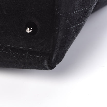 Christian Dior Suede Cannage Medium Lady Dior Black 13 of 14