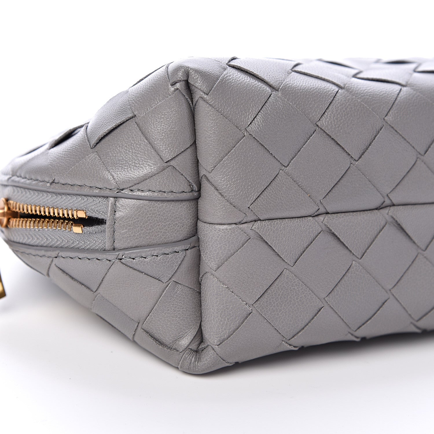 Bottega Veneta Nappa Intrecciato Cosmetic Case Concrete 8 of 10