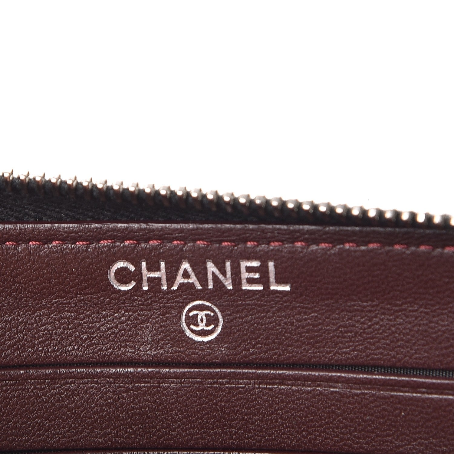 Chanel Lambskin Quilted Large Gusset Zip Around Wallet Black 6 of 12