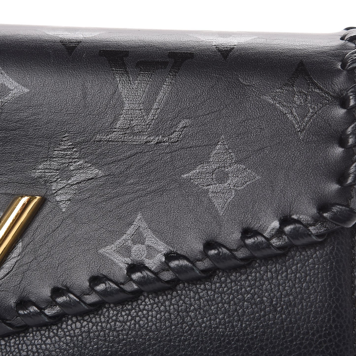 Monogram Cuir Plume Very Wallet Black