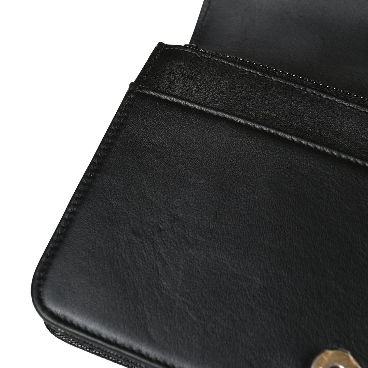 Caviar Quilted Boy Wallet On Chain WOC Black