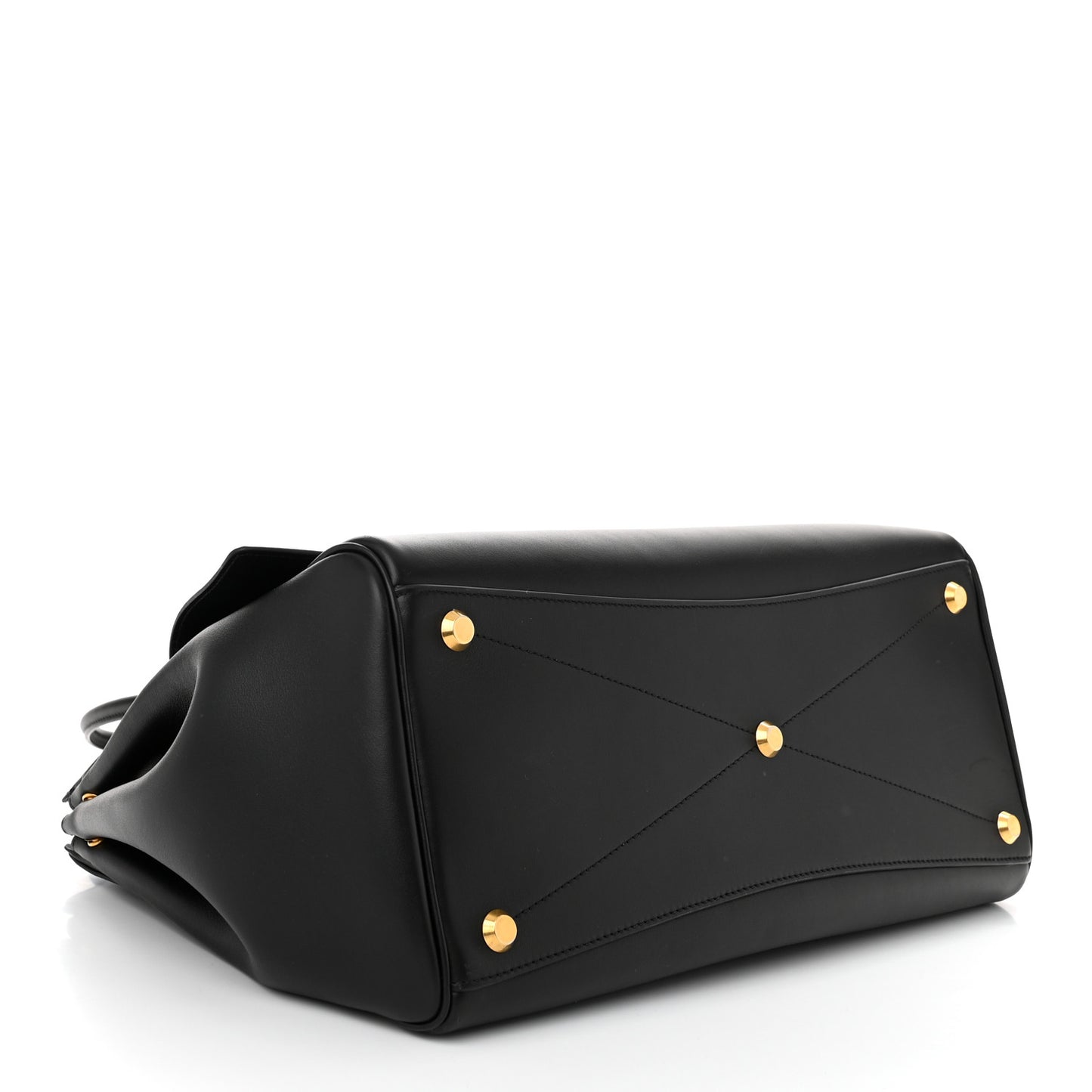 Smooth Calfskin Medium Bel Air Carry All Bag Black