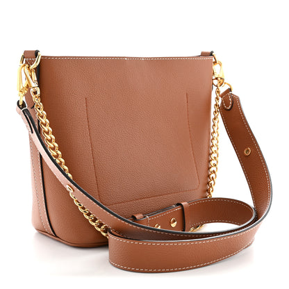 Louis Vuitton Calfskin Lock and Walk Bucket Cognac 3 of 10