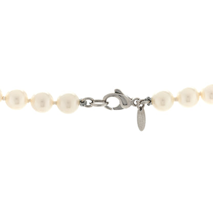 Chanel Pearl Resin CC Long Necklace Gold 3 of 4