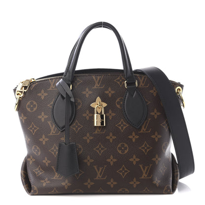 Louis Vuitton Monogram Flower Zipped Tote PM Black 1 of 9