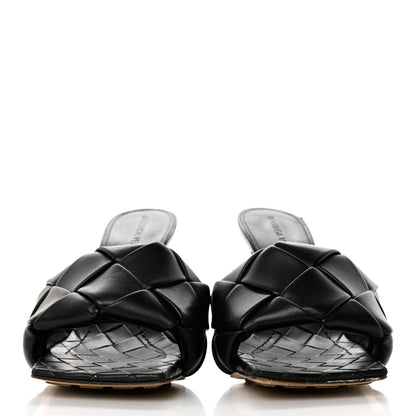 Bottega Veneta Nappa Maxi Intrecciato Lido Mule Sandals 37 Black 2 of 8