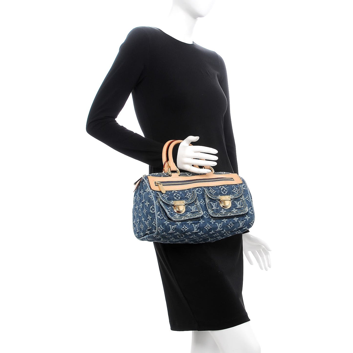 Monogram Denim Neo Speedy Blue