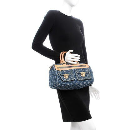 Louis Vuitton Monogram Denim Neo Speedy Blue 2 of 7