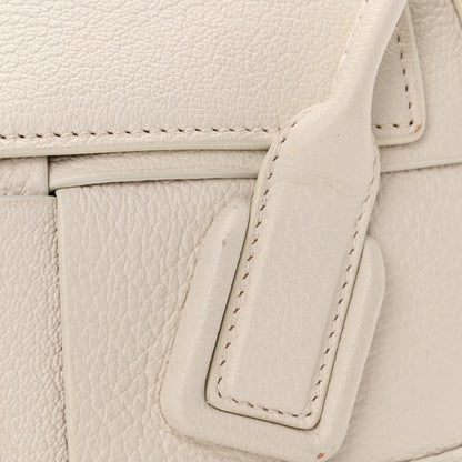 Bottega Veneta Grained Calfskin Maxi Intrecciato Mini Arco Bianco 12 of 12