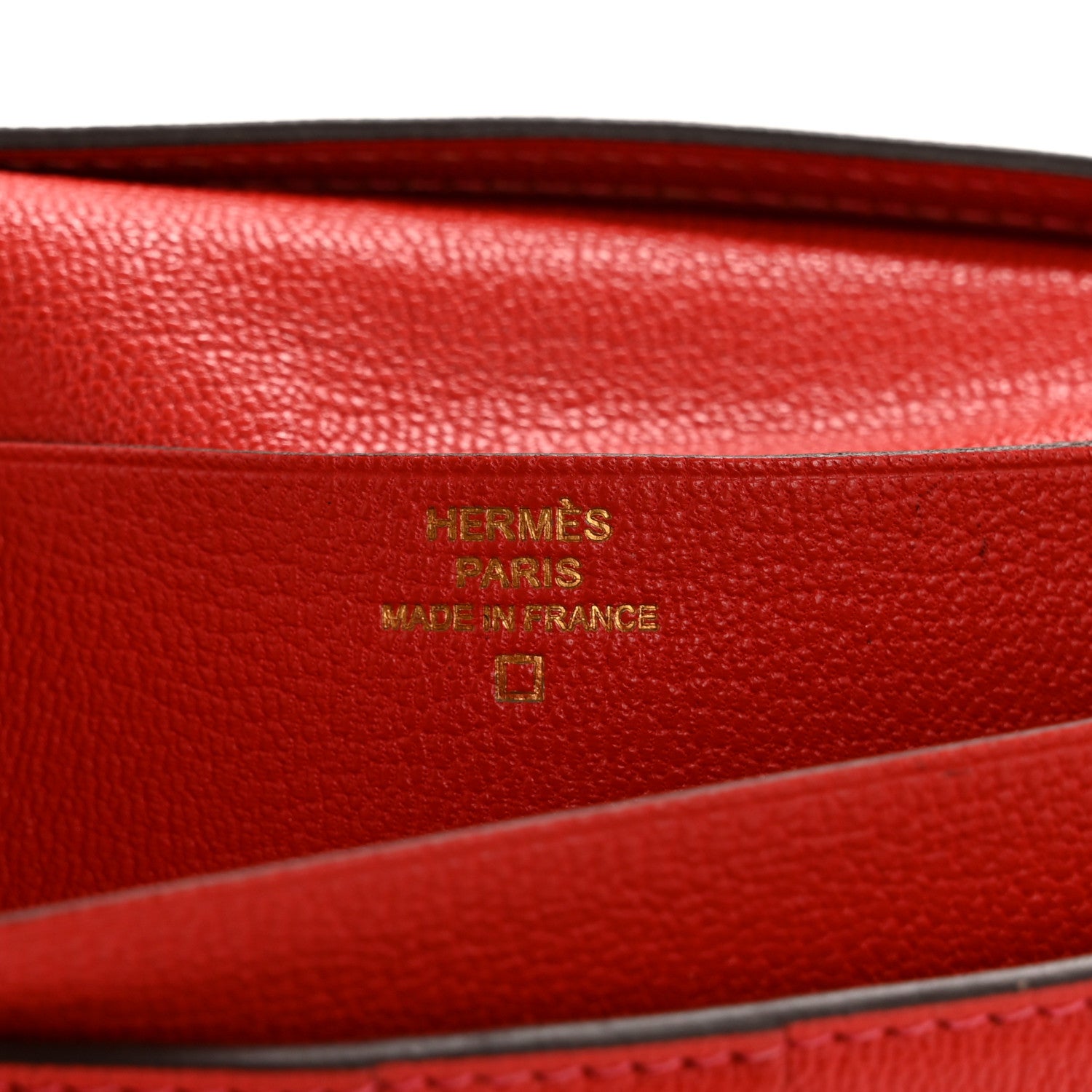 Hermes Shiny Alligator Bearn Wallet Geranium 6 of 12
