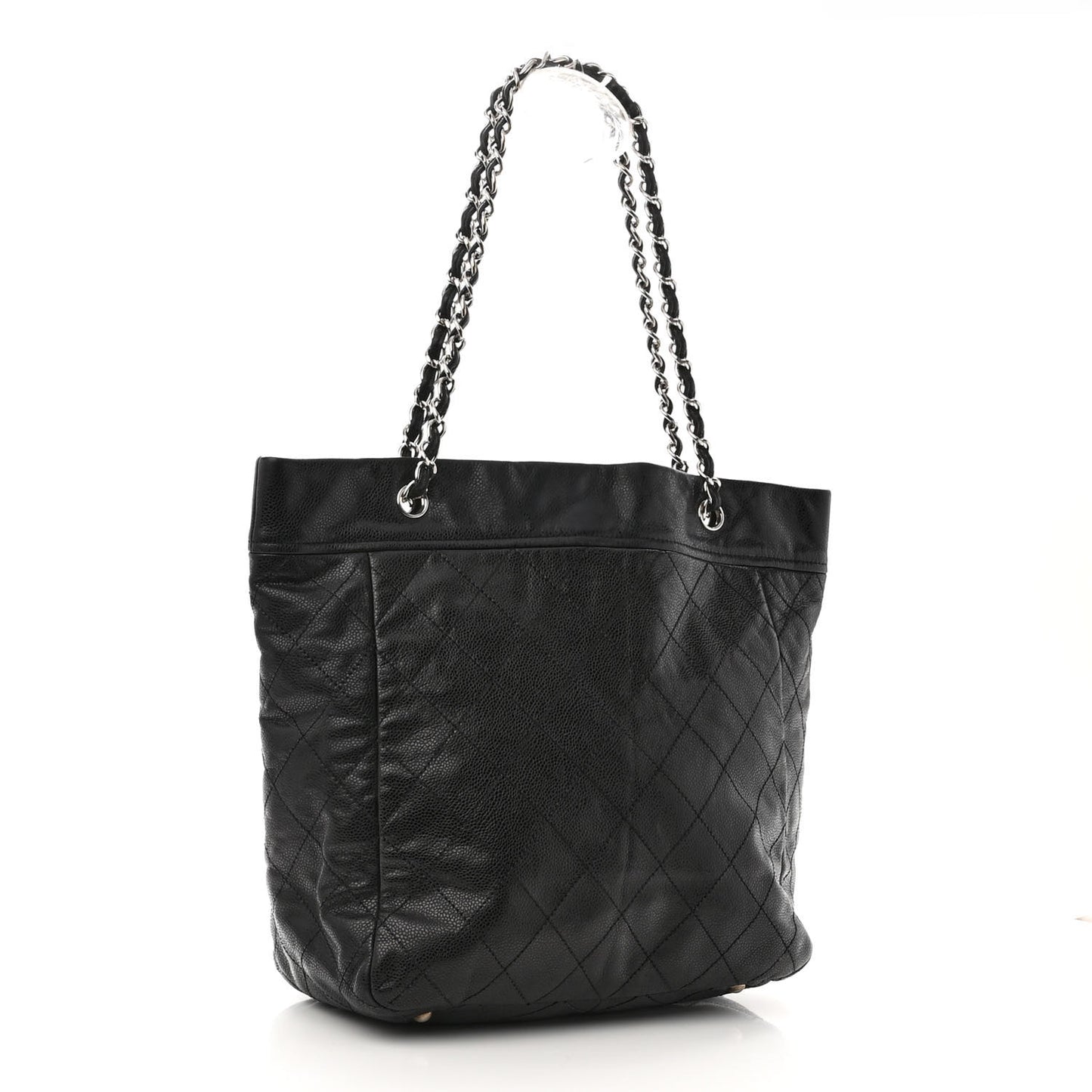 Caviar Stitched Timeless CC Soft Tote Black