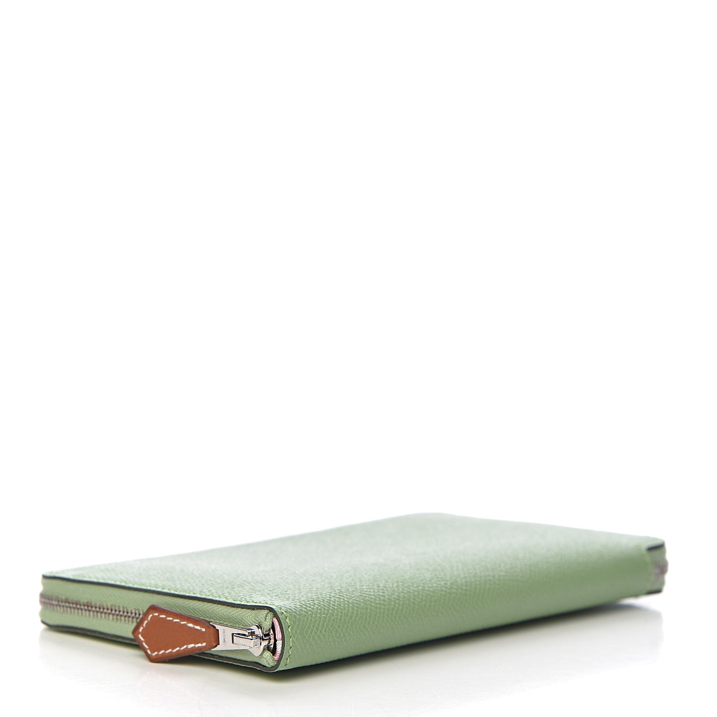 Epsom Silk'In Wallet Vert Criquet