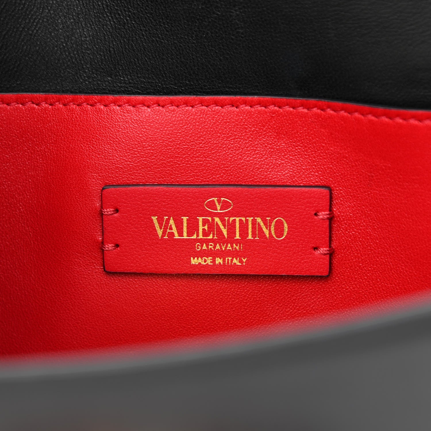 Valentino Garavani Smooth Calfskin Small VLock Shoulder Bag Black Rouge Pur 6 of 11