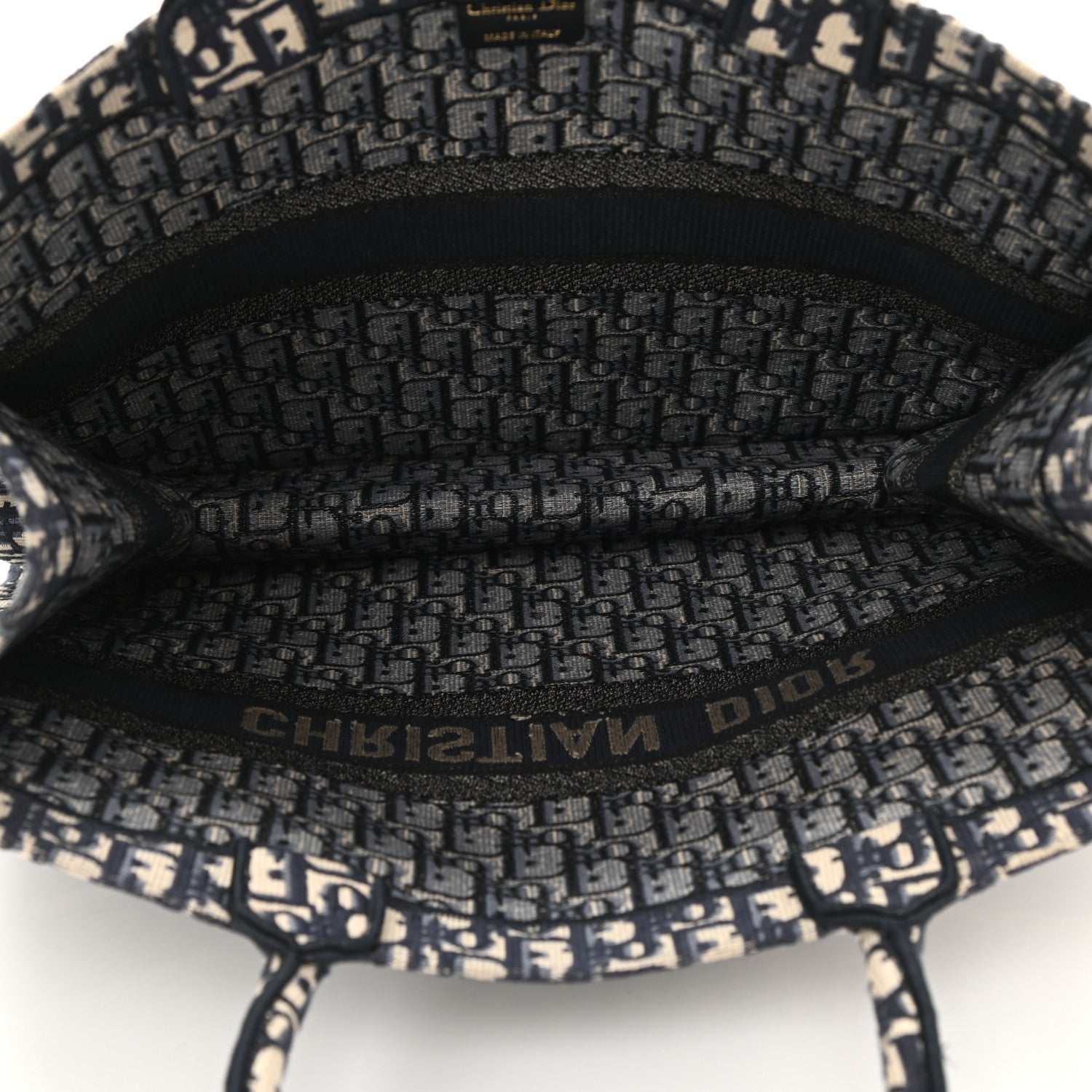 Christian Dior Oblique Large Book Tote Blue Multicolor 5 of 8