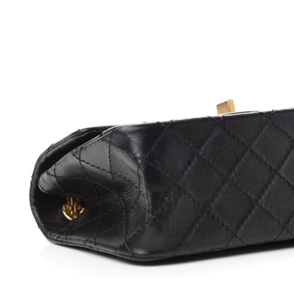 Chanel Aged Calfskin Quilted 2.55 Reissue Mini Flap Black 6 of 12