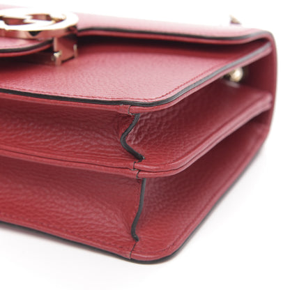Gucci Dollar Calfskin Small Interlocking G Shoulder Bag Red 9 of 10
