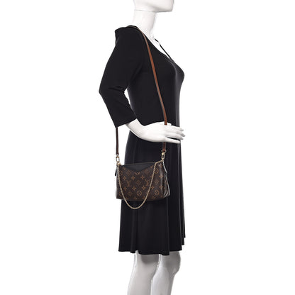 Louis Vuitton Monogram Pallas Clutch Black 2 of 12