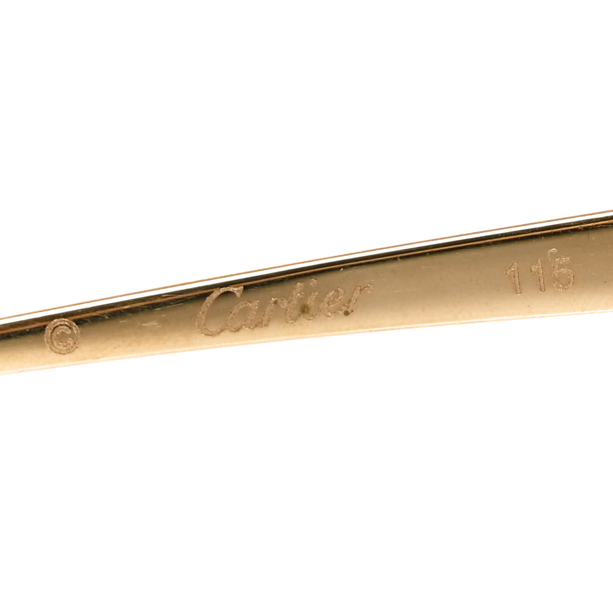 Cartier Metal Rimless Panthere De Cartier Sunglasses CT0266S Gold 5 of 7