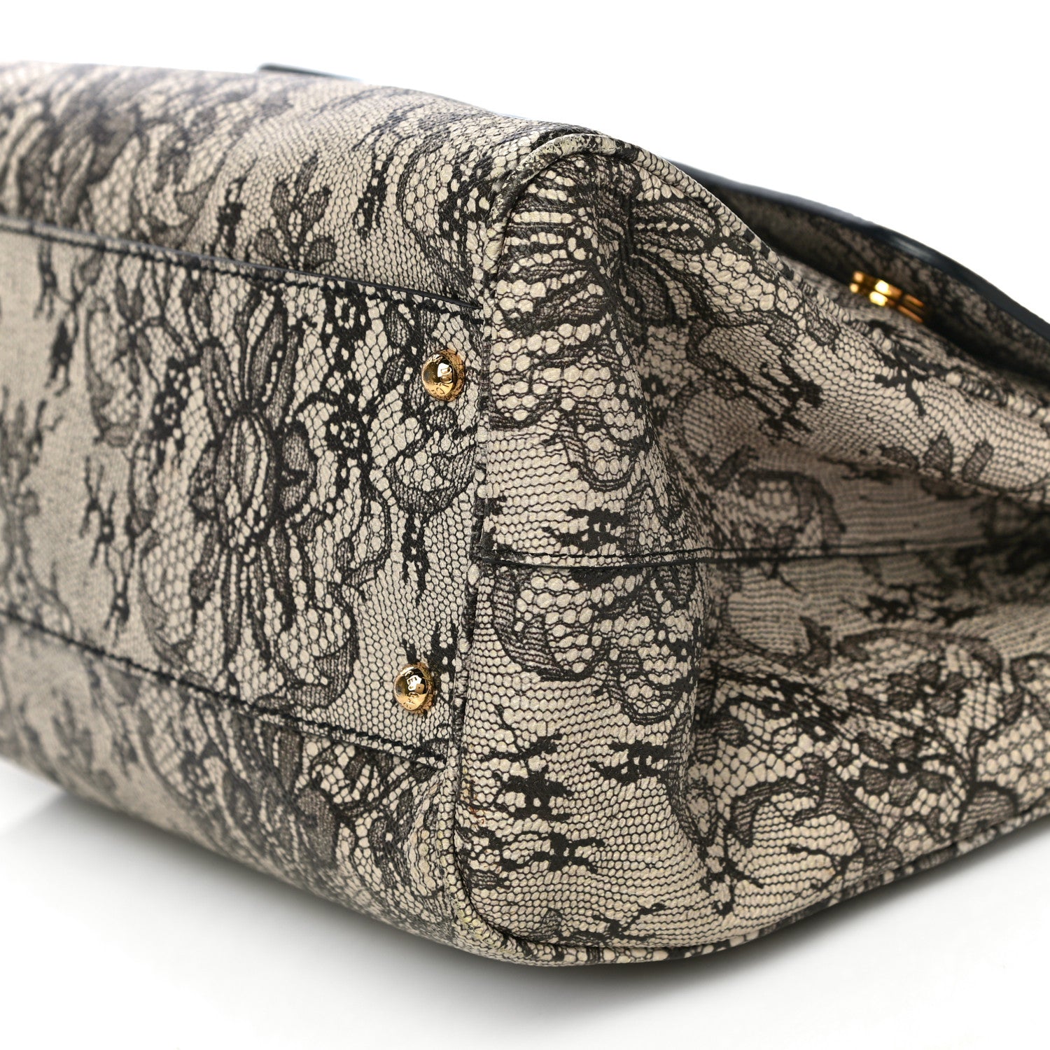 Dolce & Gabbana Calfskin Lace Large Miss Sicily Satchel 9 of 10