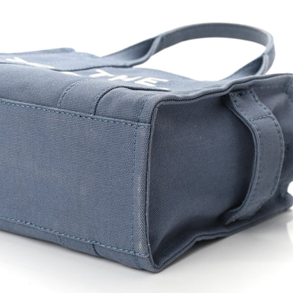 Marc Jacobs Cotton Canvas Mini The Tote Bag Blue Shadow 9 of 9