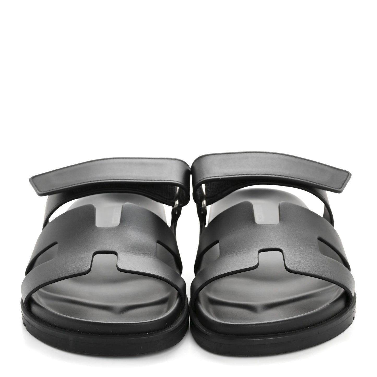 Calfskin Womens Chypre Sandals 39.5 Black