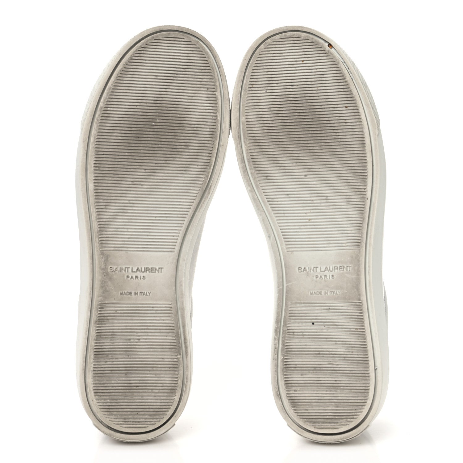 Saint Laurent Calfskin Andy Low Top Sneakers 37.5 Blanc Optique 6 of 9
