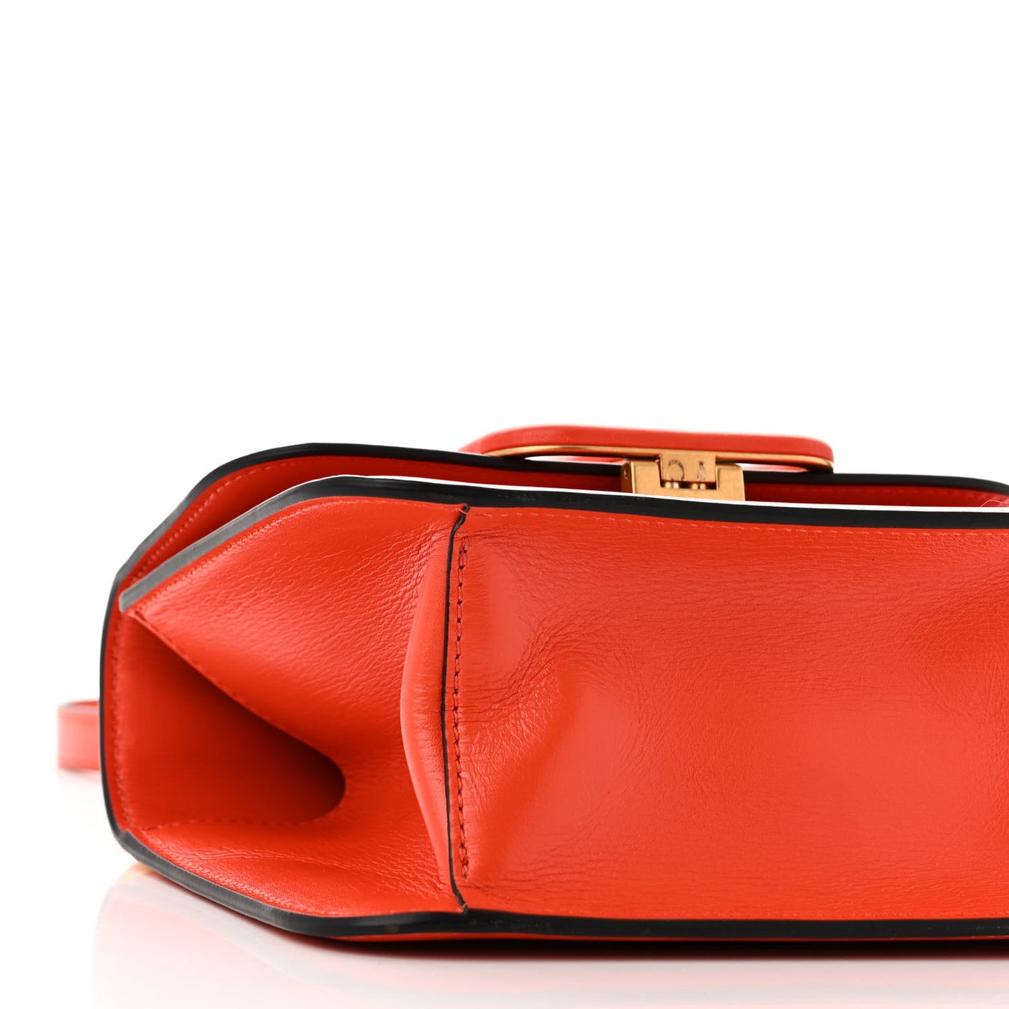 VALENTINO GARAVANI Smooth Calfskin Small VSling Shoulder Bag Orange