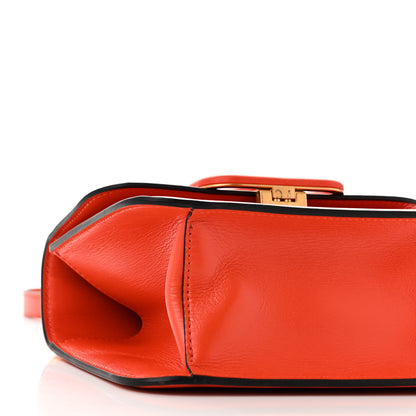 Valentino Garavani VALENTINO GARAVANI Smooth Calfskin Small VSling Shoulder Bag Orange 8 of 9