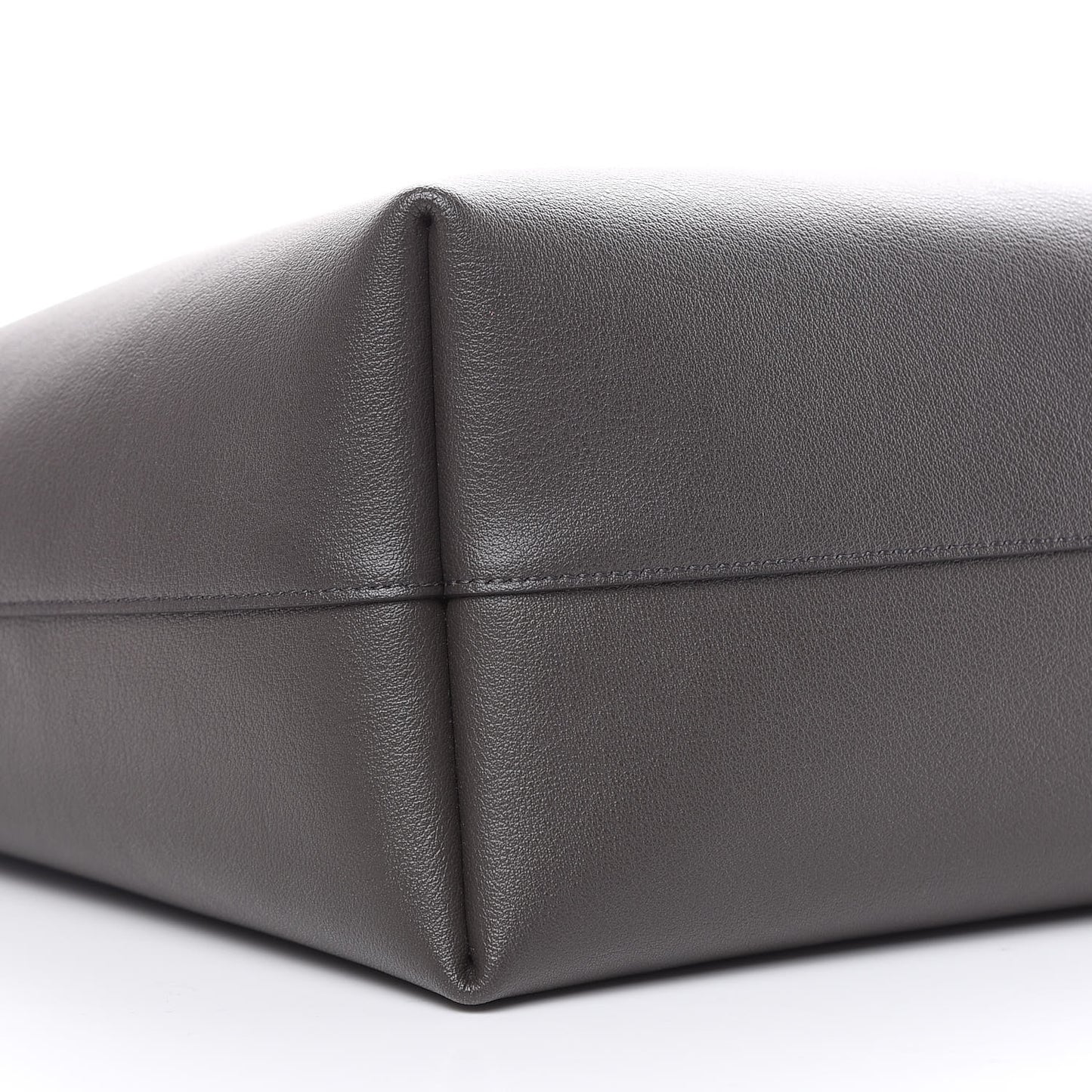 Calfskin Large Shopping Tote Coal