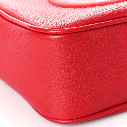 Gucci Pebbled Calfskin Small Soho Disco Bag Tabasco Red 8 of 12
