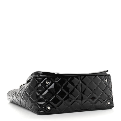 Chanel Patent Quilted Large Chic and Glitter Tote Black 4 of 10