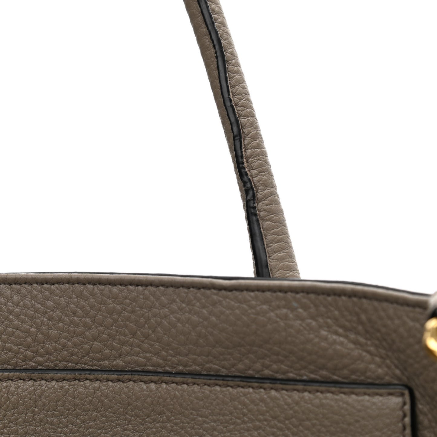 Vitello Daino Zippered Tote Argilla