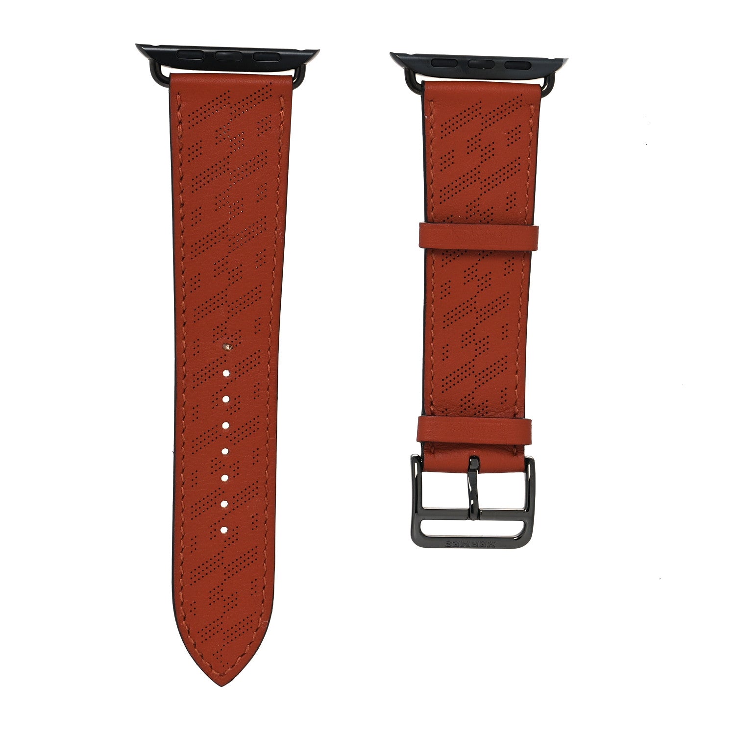 Hermes Swift H Diagonal 45mm Apple Watch Band Cuivre 1 of 4