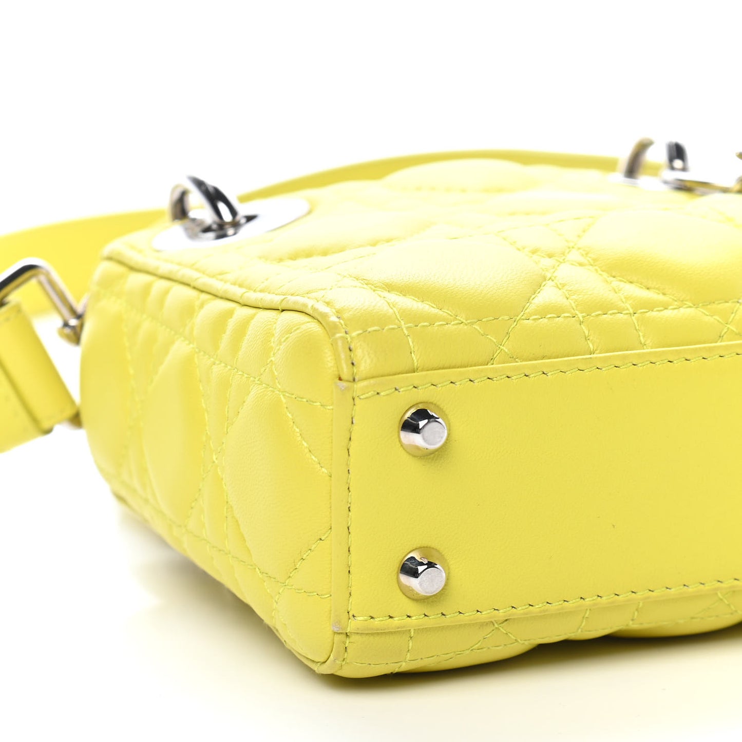Lambskin Cannage Nano Lady Dior Acid