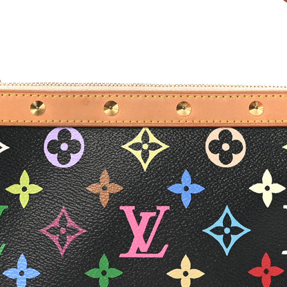 Louis Vuitton Monogram Multicolor Pochette Accessories Black 8 of 11