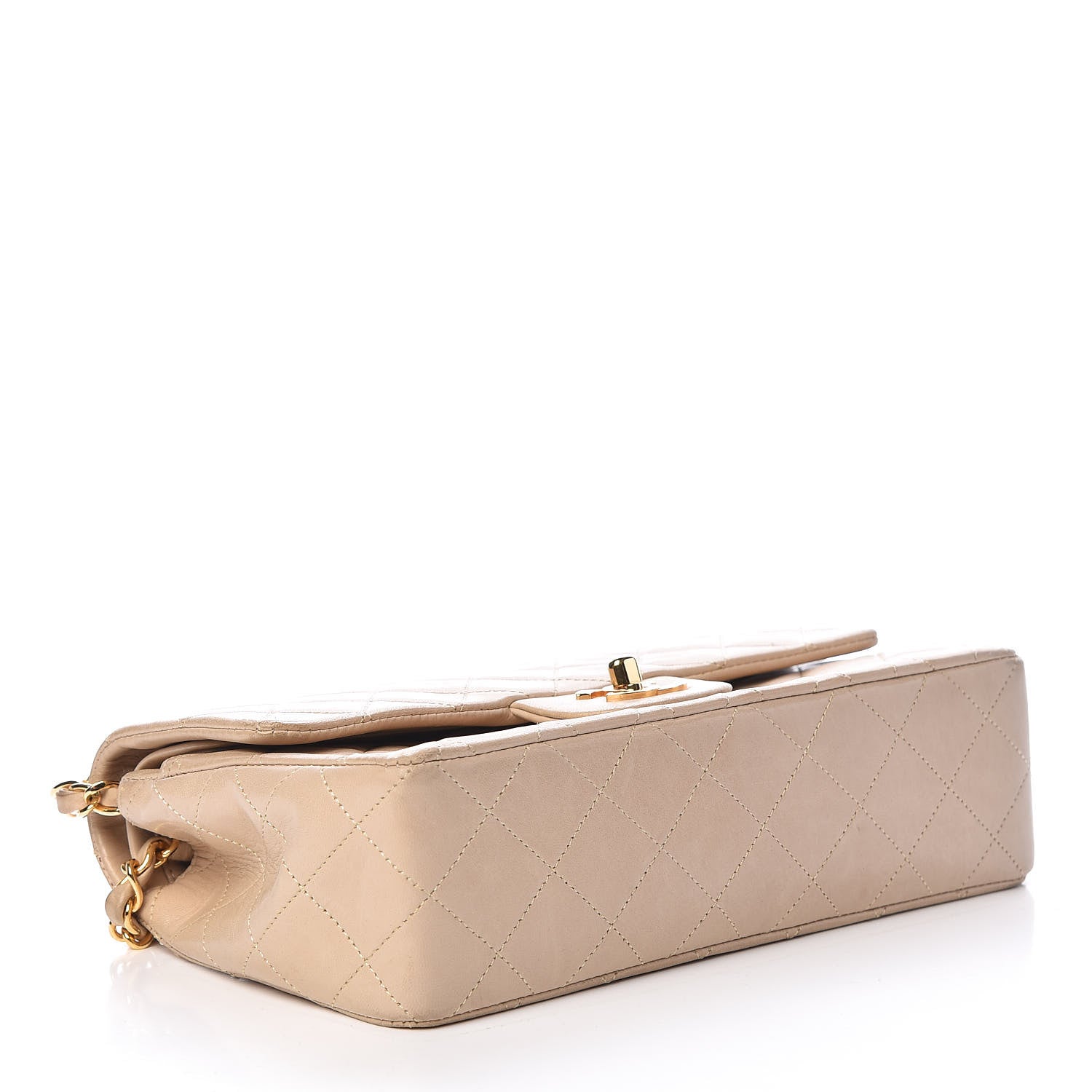 Chanel Lambskin Quilted Small Double Flap Beige 4 of 19