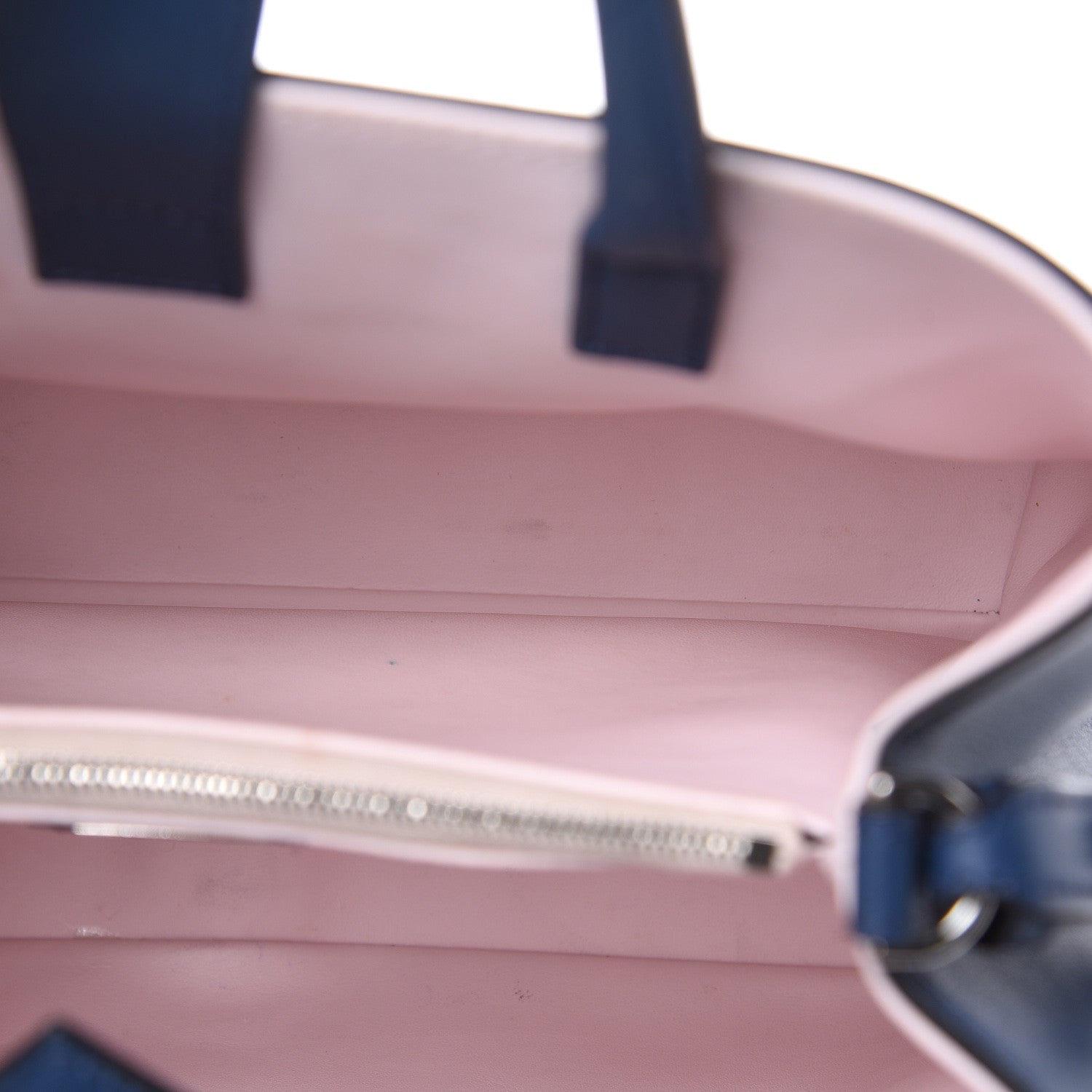 Fendi Vitello Dolce Century Petite 2Jours Tote Blue Rosa Doll 10 of 13