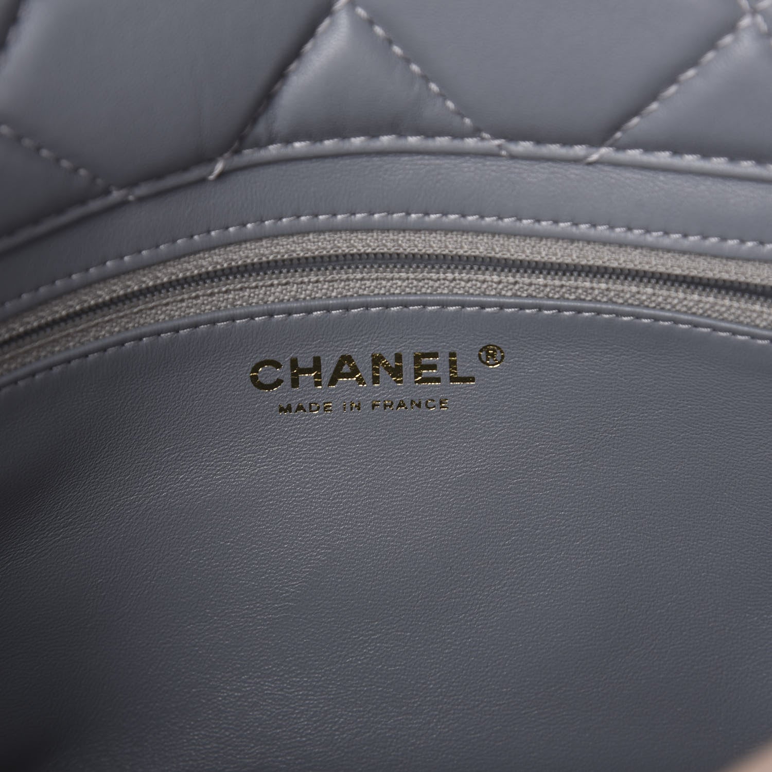 Chanel Shearling Sheepskin Single Flap Gray Pink Beige 6 of 10