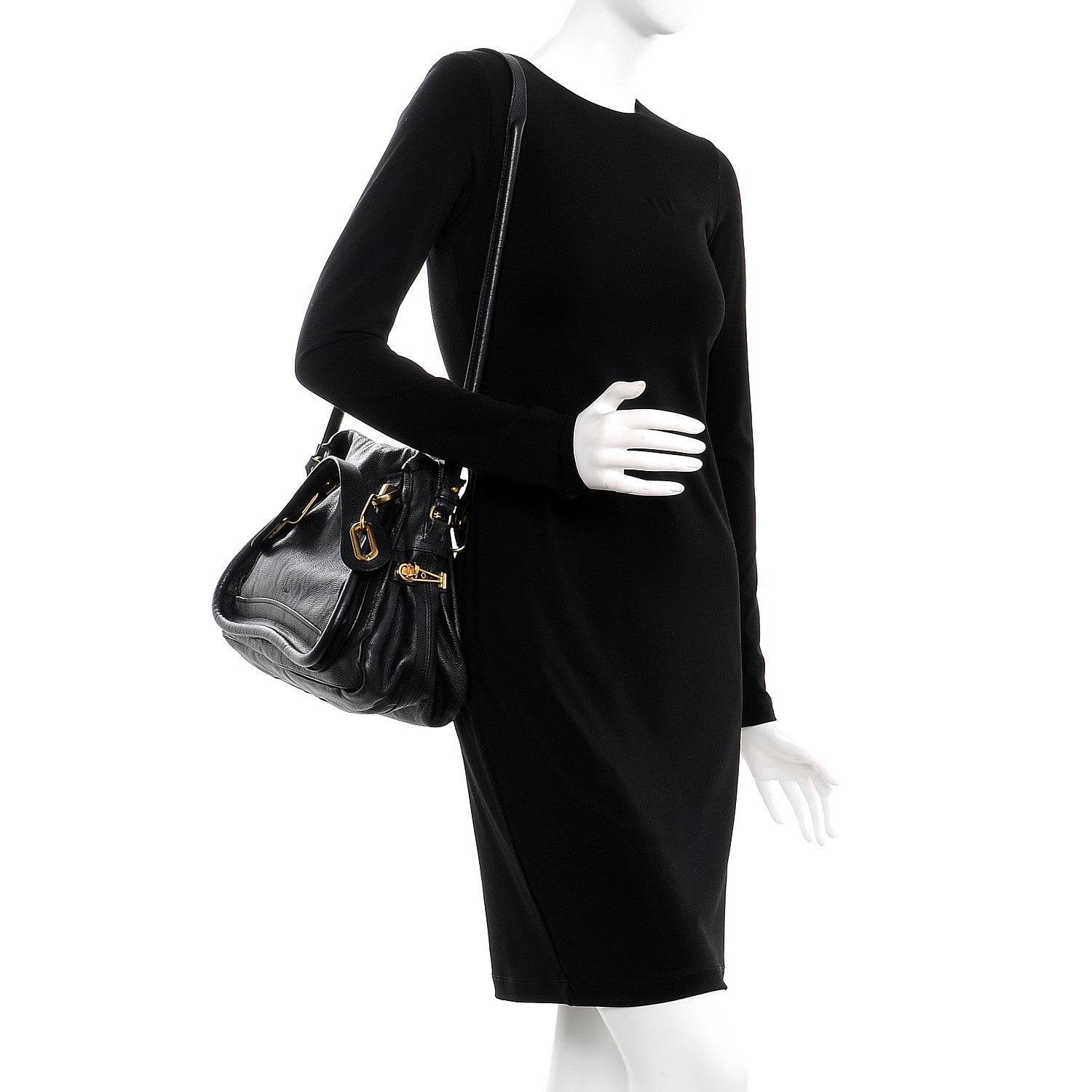 Chloe Calfskin Medium Paraty Black 2 of 10