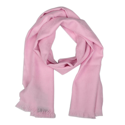 Gucci Wool Silk GG Monogram GGNat Scarf Rose 1 of 5