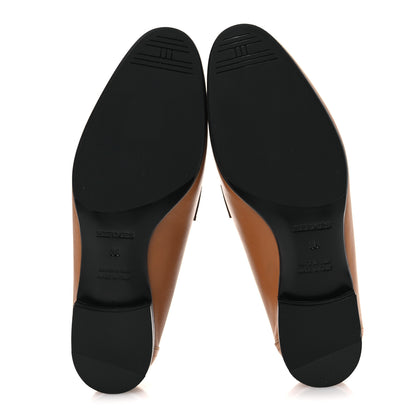 Hermes Goatskin Womens Royal Loafers 36 Naturel 7 of 13