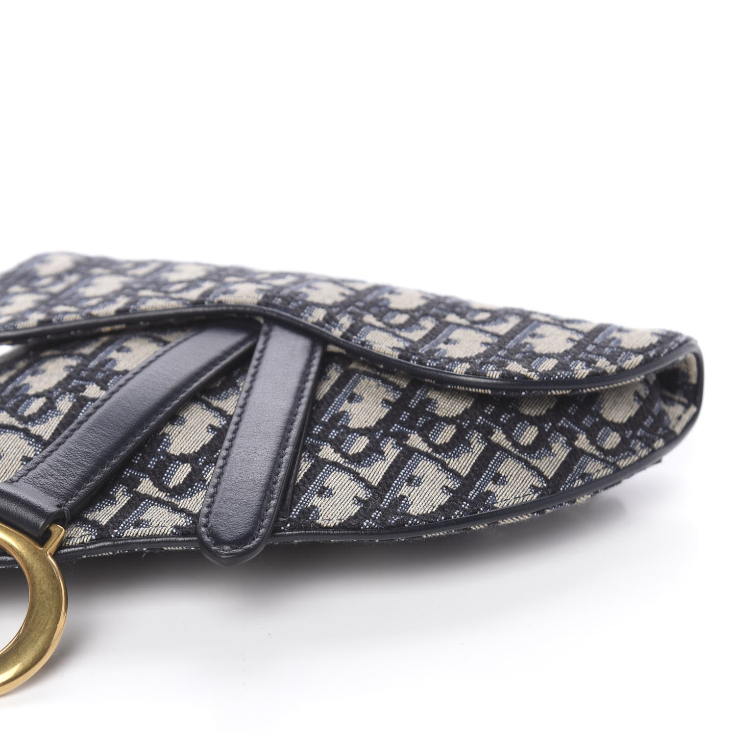 Christian Dior Oblique Saddle Belt Bag Blue 8 of 9