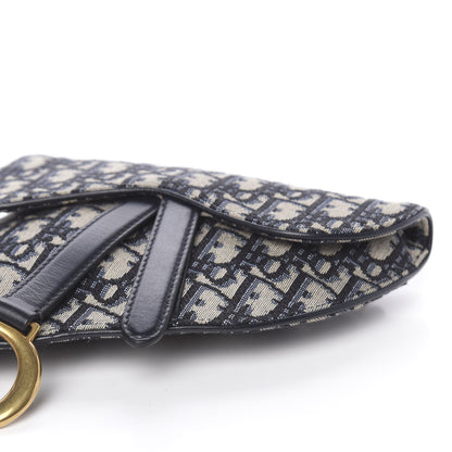 Christian Dior Oblique Saddle Belt Bag Blue 8 of 9