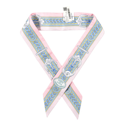 Hermes Silk Bride De Cour Twilly Rose Pale Ciel 1 of 4