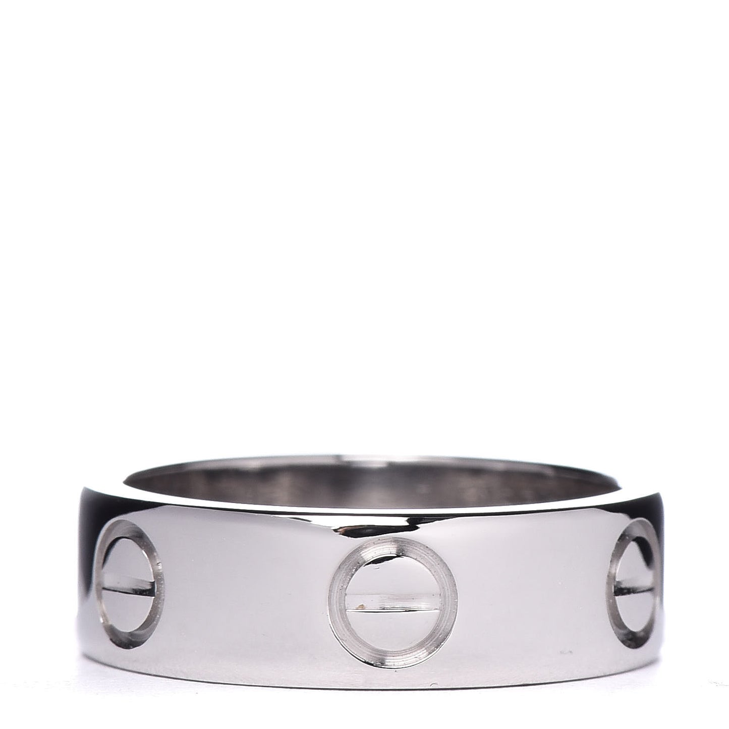18K White Gold 5.5mm LOVE Ring 49 4.75