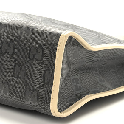 Gucci Econyl Nylon Monogram Off The Grid Long Tote Bag Graphite Grey New Plaster 9 of 9
