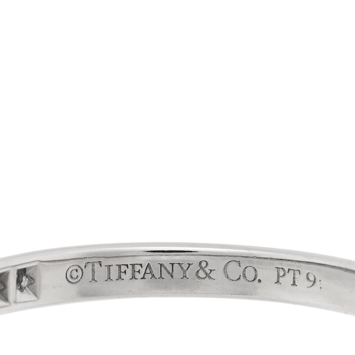 Platinum Diamond .20ctw Half Circle Soleste Band Ring 50 5.5