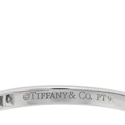 Tiffany Platinum Diamond .20ctw Half Circle Soleste Band Ring 50 5.5 4 of 4