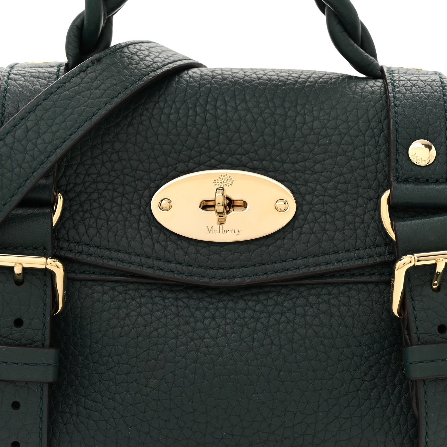 Mulberry Heavy Grain Mini Alexa Mulberry Green 7 of 10