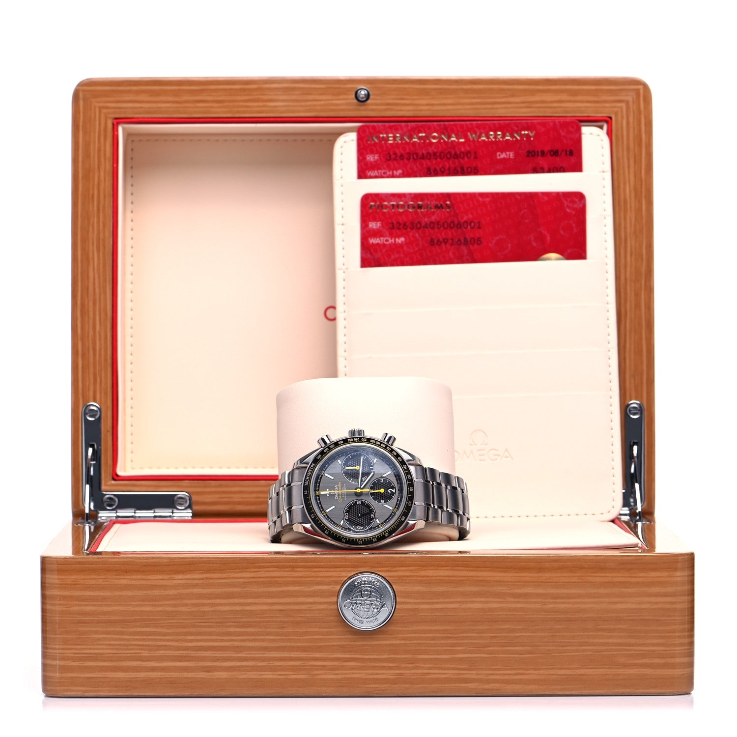 Omega Stainless Steel 40mm Speedmaster Racing Co-Axial Chronograph Automatic Watch Grey 326.30.40.50.06.001 5 of 5